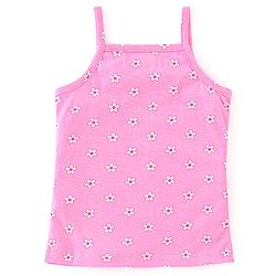 Babyhug 100% Cotton Single Jersey Knit Sleeveless Slips Stripes & Bear Print Pack Of 3 - Multicolor