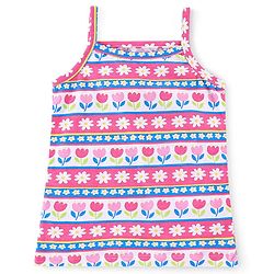 Babyhug 100% Cotton Single Jersey Knit Sleeveless Slips Stripes & Bear Print Pack Of 3 - Multicolor