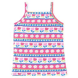 Babyhug 100% Cotton Single Jersey Knit Sleeveless Slips Stripes & Bear Print Pack Of 3 - Multicolor