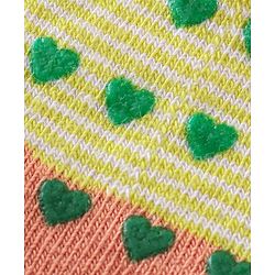Cute Walk By Babyhug Anti-Bacterial & Anti- Skid Ankle Length with Fruit & Striped Design Socks Pack of 3- Multicolour