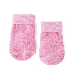 Cute Walk by Babyhug Cotton Knit Ankle Length Socks Solid & Stripe Design Pack Of 3- Pink & White