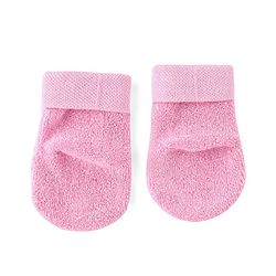 Cute Walk by Babyhug Cotton Knit Ankle Length Socks Solid & Stripe Design Pack Of 3- Pink & White
