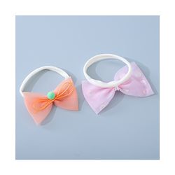 Babyhug Headbands Set with Bow Applique Free Size Pack of 2 - Light  Pink & Orange