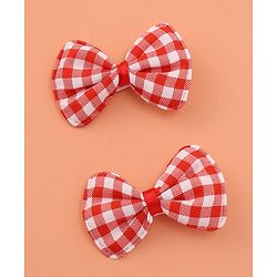 Babyhug Sunglasses  with Bow Clips - Black & Red