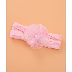 Babyhug Sunglasses with Headband Flower Applique -Pink