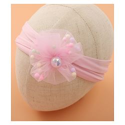 Babyhug Sunglasses with Headband Flower Applique -Pink