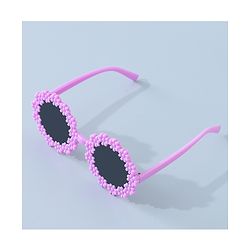 Babyhug Sunglasses with Headband Flower Applique -Pink