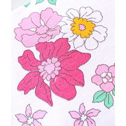 Babyhug 100% Cotton Knit Cap With Bow Applique Floral Print -Multicolor
