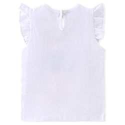 Babyhug Cotton Knit Frill Sleeves T-Shirts Floral & Text Print Pack of 3 - Multicolour