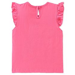 Babyhug Cotton Knit Frill Sleeves T-Shirts Floral & Text Print Pack of 3 - Multicolour