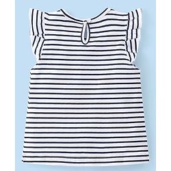 Babyhug 100% Cotton Knit Half Sleeves T-Shirt With Watermelon Graphics & Frill Detailing Pack Of 3- Multicolour