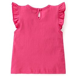 Babyhug 100% Cotton Knit Half Sleeves T-Shirt With Watermelon Graphics & Frill Detailing Pack Of 3- Multicolour