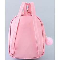 Babyhug Fashion Backpack with Butterlfly Applique - Pink