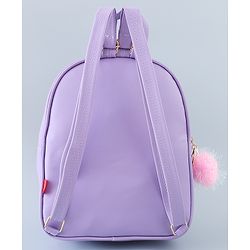 Babyhug Fashion Backpack with Butterlfly Applique - Pink