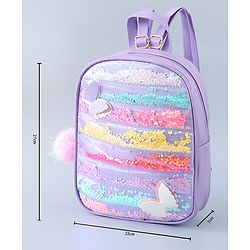 Babyhug Fashion Backpack with Butterlfly Applique - Pink