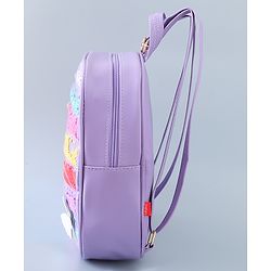 Babyhug Fashion Backpack with Butterlfly Applique - Pink