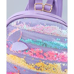 Babyhug Fashion Backpack with Butterlfly Applique - Pink