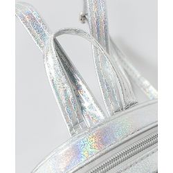 Babyhug Fashion Backpack with Bow Applique Free Size - Silver