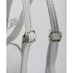 Babyhug Fashion Backpack with Bow Applique Free Size - Silver