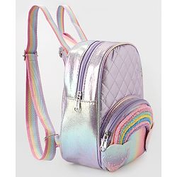 Babyhug Fashion Backpack with Colourful Straps Free Size - Purple