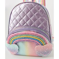Babyhug Fashion Backpack with Colourful Straps Free Size - Purple