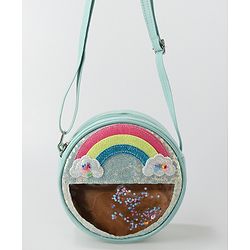 Babyhug Sling Bag with Rainbow Applique Free Size - Green