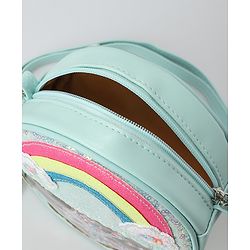 Babyhug Sling Bag with Rainbow Applique Free Size - Green