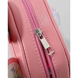 Babyhug Sling Bag with Bow Applique - Dark Pink