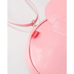 Babyhug Sling Bag with Bow Applique - Dark Pink