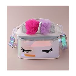 Babyhug Sling Bag with Unicorn Design Free Size - Silver