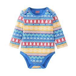 Babyhug 100% Cotton Full Sleeves Onesies With Text Print - Blue