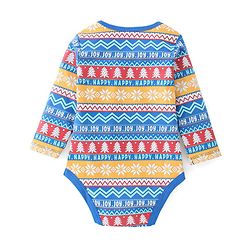 Babyhug 100% Cotton Full Sleeves Onesies With Text Print - Blue