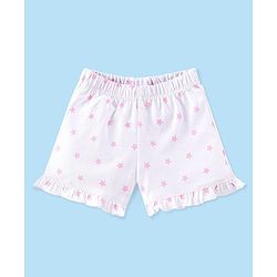 Babyhug Cotton Knit Half Sleeves Night Suit Unicorn Print -Pink
