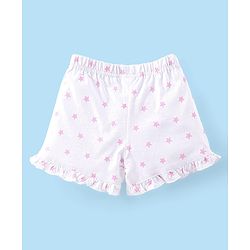 Babyhug Cotton Knit Half Sleeves Night Suit Unicorn Print -Pink