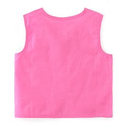 Babyhug 100% Cotton Woven Sleeveless Jhabla Heart Print Pack of 3 - Pink & White
