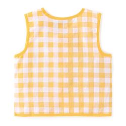 Babyhug 100% Cotton Poplin Woven Sleeveless Jhabla Checks & Badge Print Pack Of 3 - Multicolor