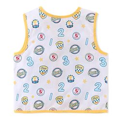 Babyhug 100% Cotton Poplin Woven Sleeveless Jhabla Checks & Badge Print Pack Of 3 - Multicolor
