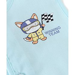 Babyhug 100% Cotton Poplin Woven Sleeveless Jhabla Checks & Badge Print Pack Of 3 - Multicolor