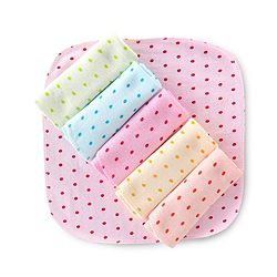 Babyhug Terry Knit Hand And Face Towels Polka Dot Print Pack Of 6 Multicolour