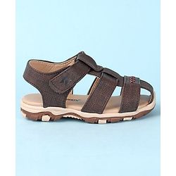 Cute Walk by Babyhug Velcro Closure Sandals   - Brown