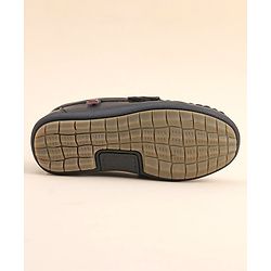 Cute Walk by Babyhug Slip On Loafer Shoes with Horse Applique- Black