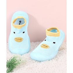 Cute Walk by Babyhug Sock Shoes Animal Design- Blue