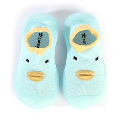 Cute Walk by Babyhug Sock Shoes Animal Design- Blue
