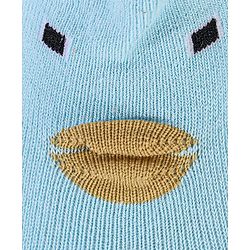 Cute Walk by Babyhug Sock Shoes Animal Design- Blue