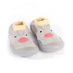 Cute Walk by Babyhug Socks Shoes Animal Design - Grey