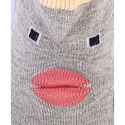 Cute Walk by Babyhug Socks Shoes Animal Design - Grey