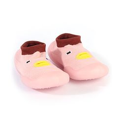 Cute Walk by Babyhug Sock Shoes Animal Design- Pink