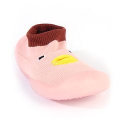 Cute Walk by Babyhug Sock Shoes Animal Design- Pink