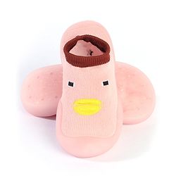 Cute Walk by Babyhug Sock Shoes Animal Design- Pink