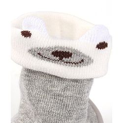 Cute Walk by Babyhug Sock Shoes - Grey